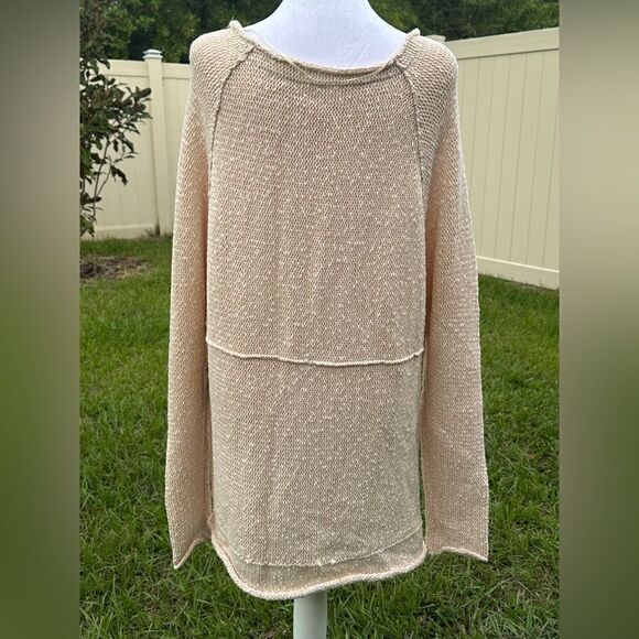 NWT Free People bright lights v-neck sweater in chamoix Sz M - Picture 5 of 10